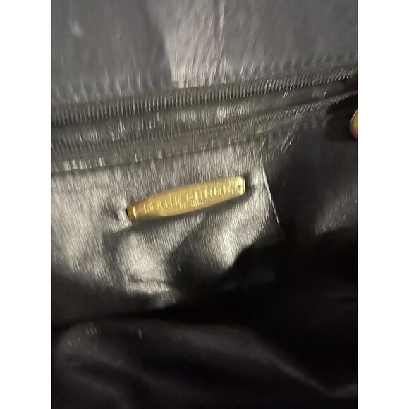 Vintage MARK CROSS Navy Blue Leather Shoulder Bag Purse Rare Italy Saddlebag - Picture 4 of 7